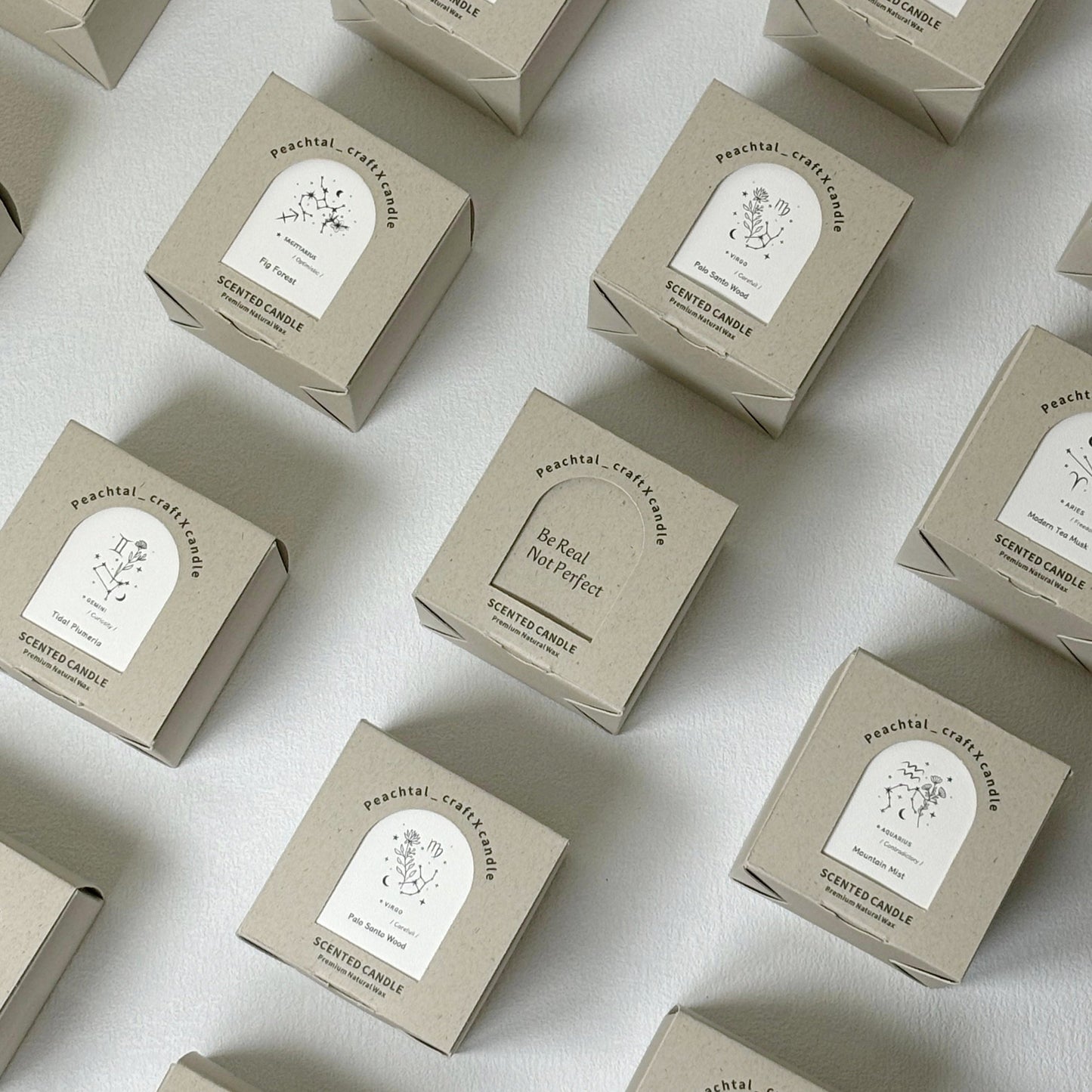 Galaxy 12星座香薰蠟燭 70G(玻璃木蓋樽)